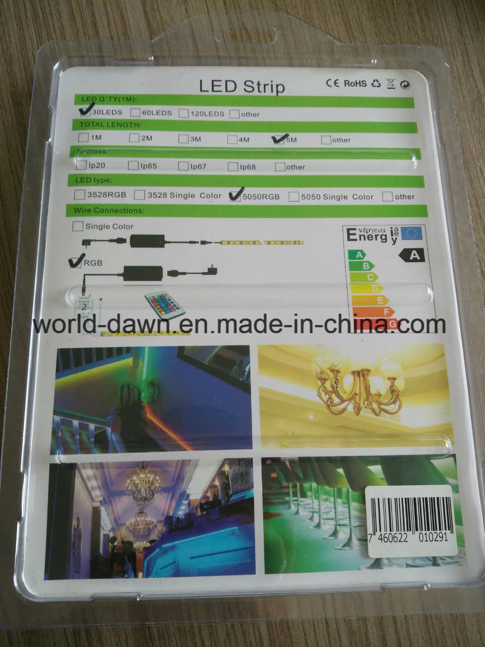 Blister Kit Package RGB LED Strip Light (SMD5050-30-RGB)