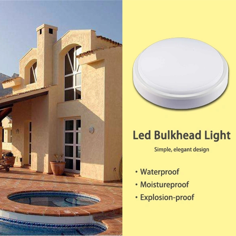 Oval IP54 LED Bulkhead Light for Outdoor Using
