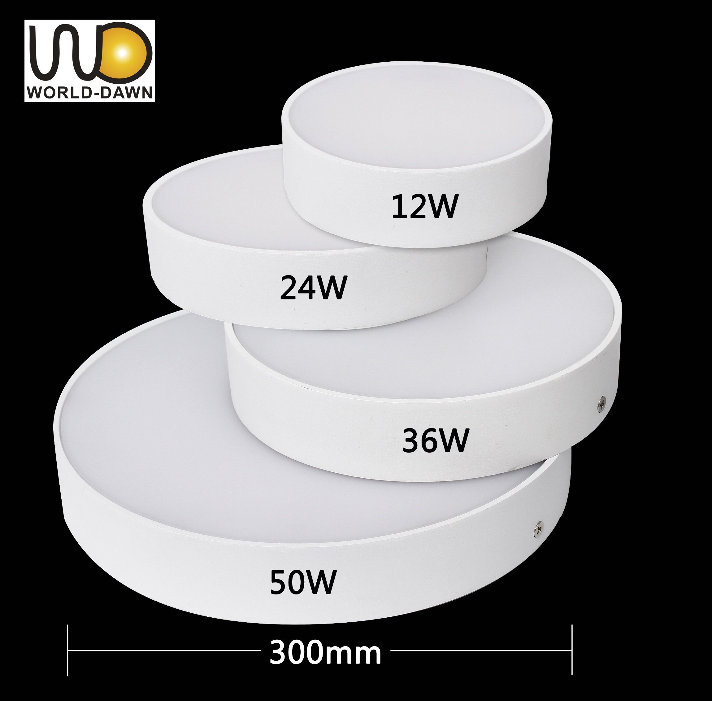 Muliti-Specification LED Ceiling Downlight Panel with 12W, 24W, 36W, 50W