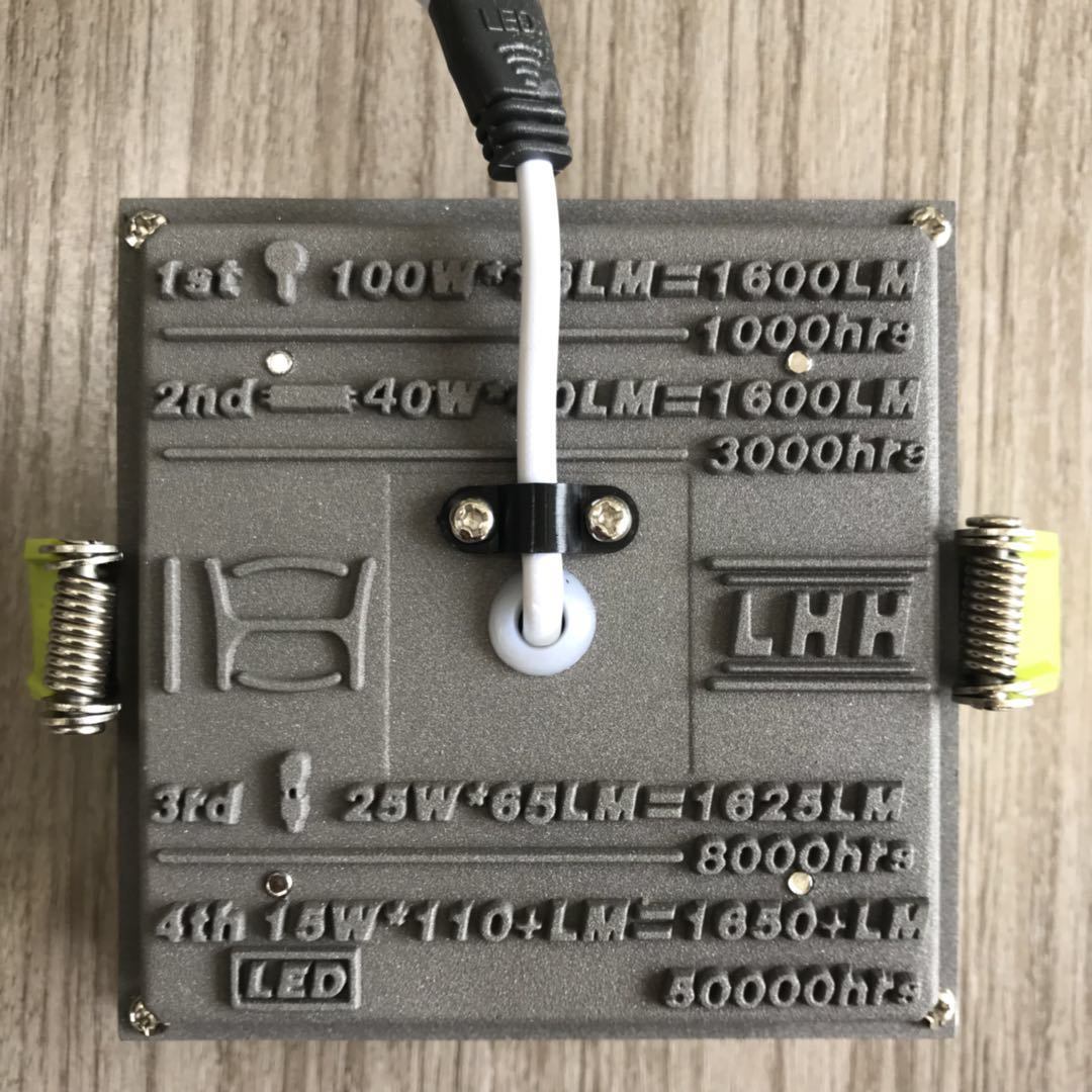 Square Shape Anti-Glare Bottom Emitting Panel Downlight