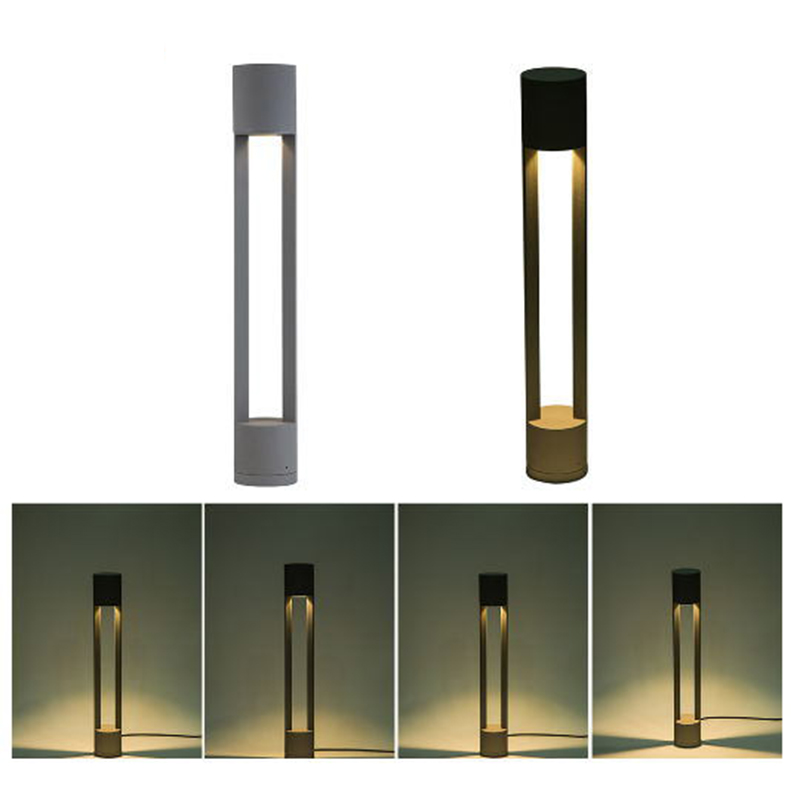 Modernhigh Brightness LED 9W Aluminum Outdoor Garden Bollard Light