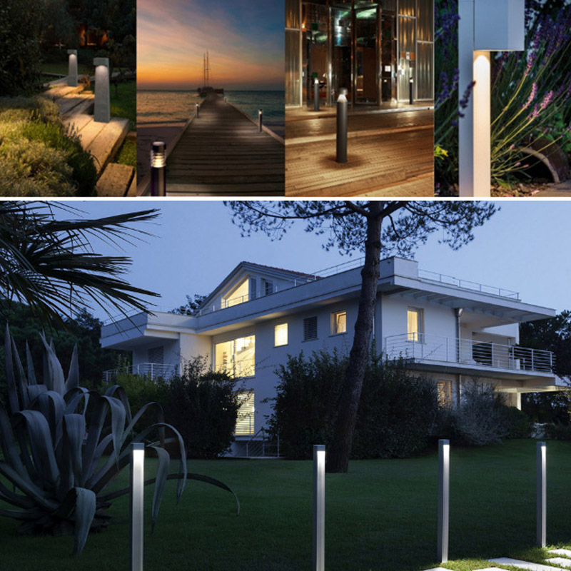 Decorated High Quality Cast Aluminum Outdoor LED Bollard Light