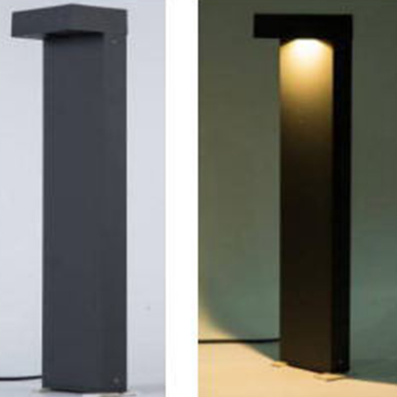 Round Big Size Modern Aluminum Bollard Light Garden Lawn Light