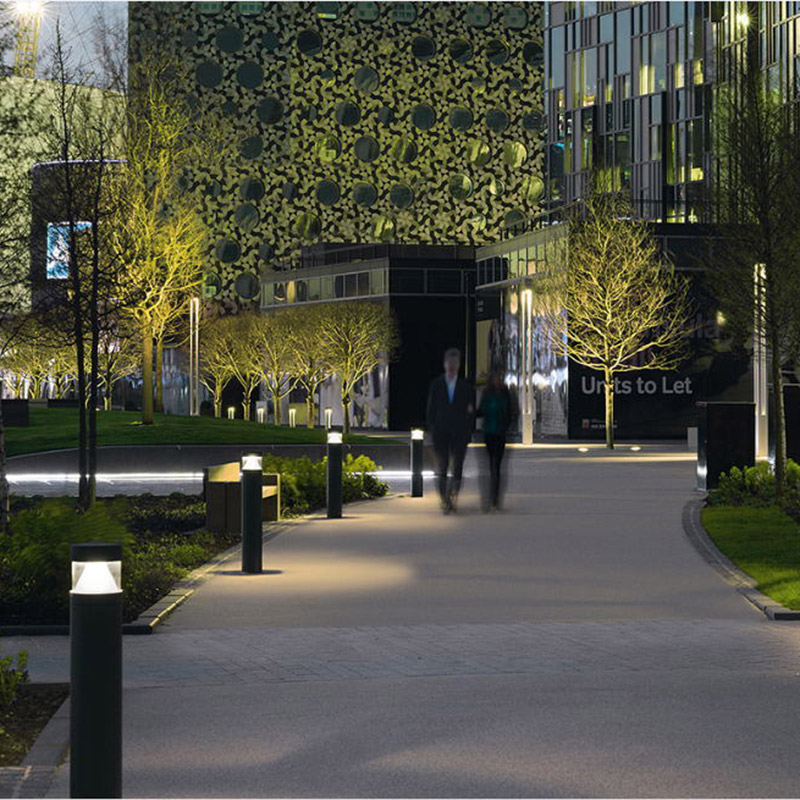 Round Big Size Modern Aluminum Bollard Light Garden Lawn Light