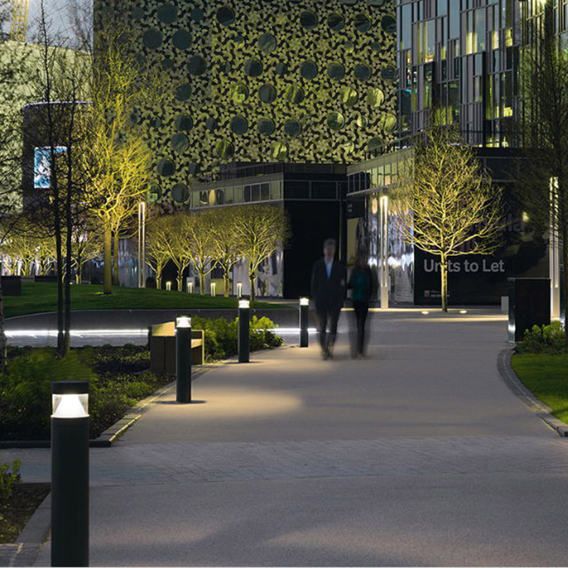 IP65 Aluminum Housing Lawn Bollard Light