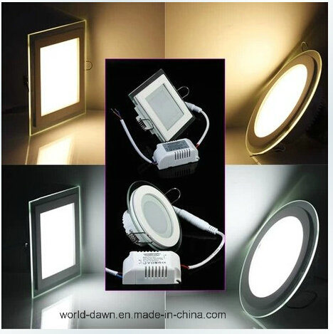 High Lumen 18W Glass LED Light LED Panel (WD-Glass01-R-18W)