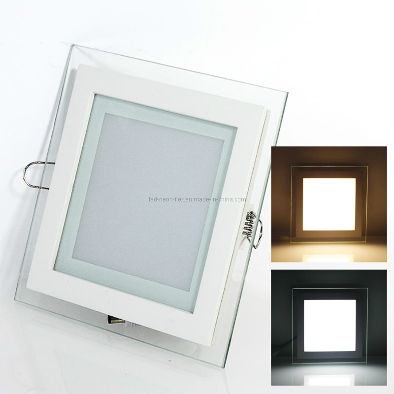 Small Glass Panel LED Panel Light (WD-Glass02-S-12W)