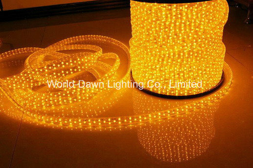 High Voltage 4 Wire LED Flexible Flat DIP Rope Light for Multi Color
