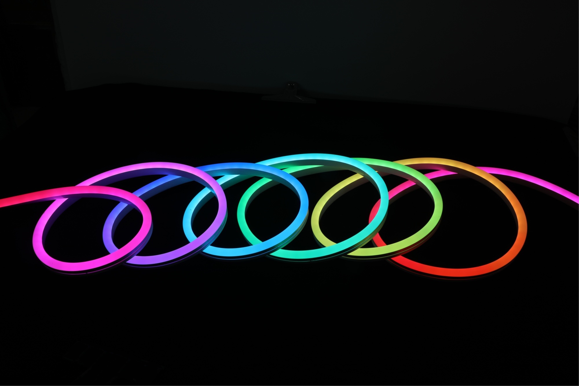 Colorful RGB LED Silicon Neon Flex with IC