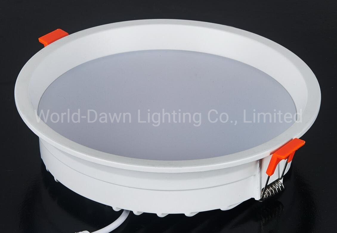 Ceiling Recessed & Bottom Emitting Round LED Panel Light