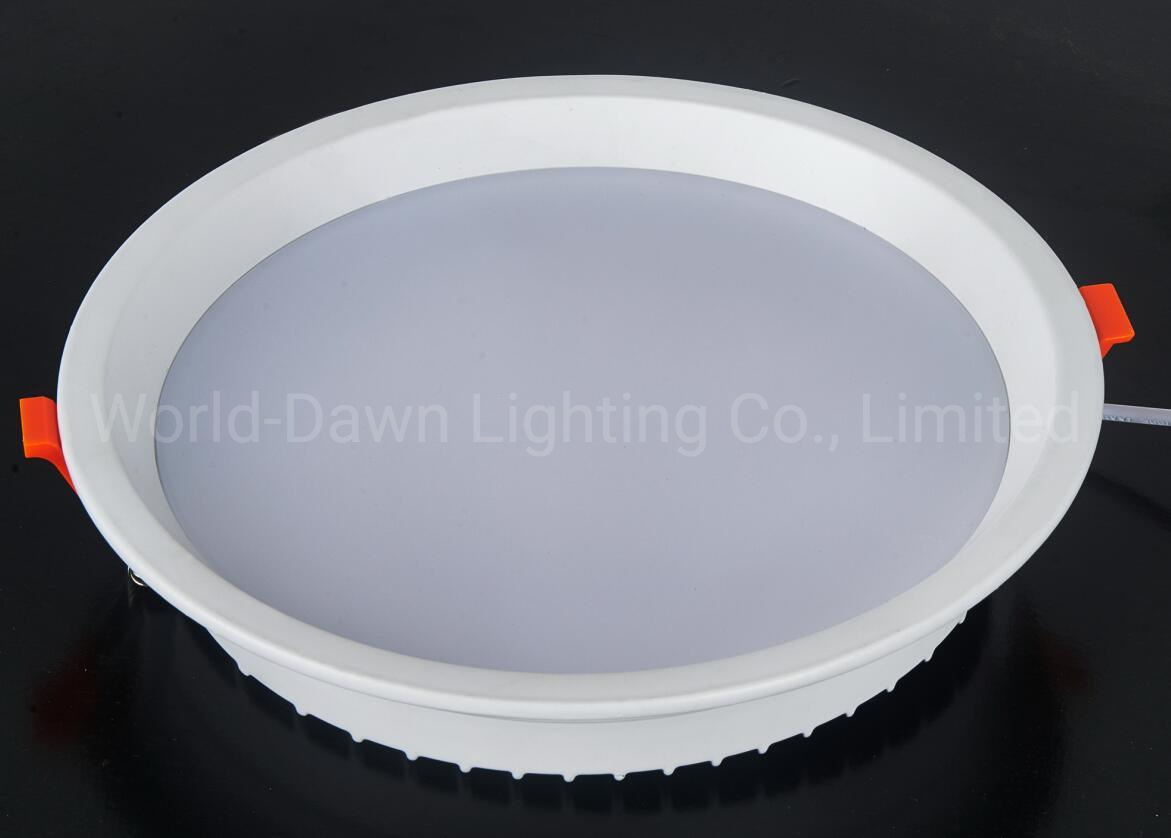 Recessed Bottom Emitting Round LED Ceiling Panel Light