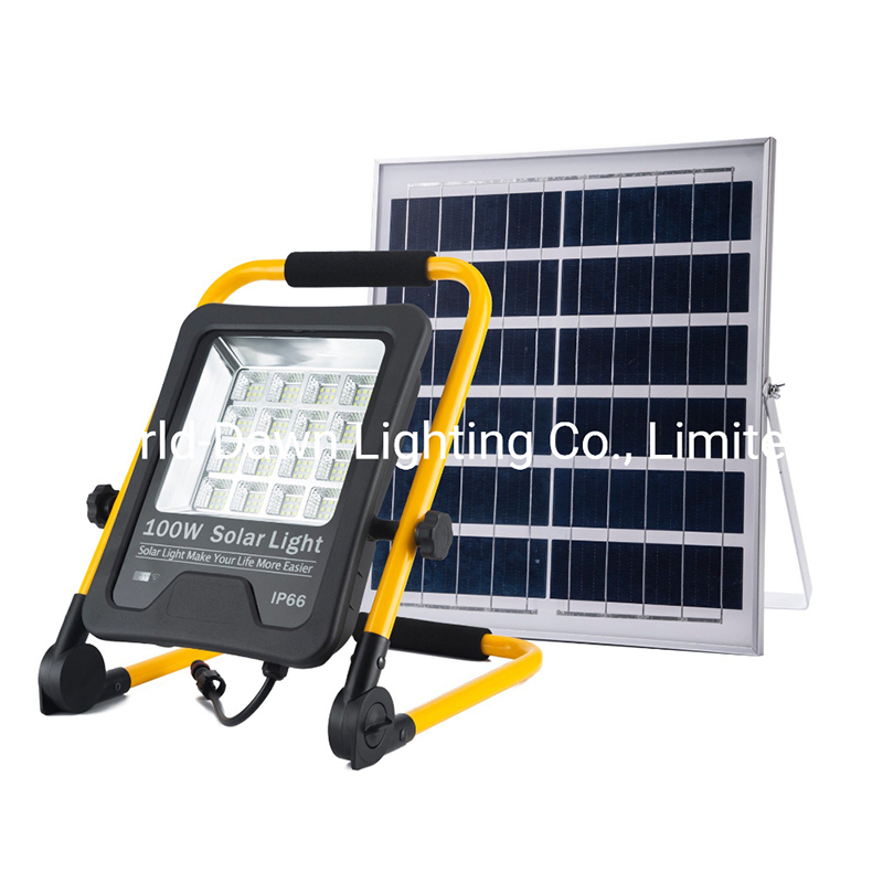 100W Solar Panel Portable SMD3030 Flood Light with Ce RoHS