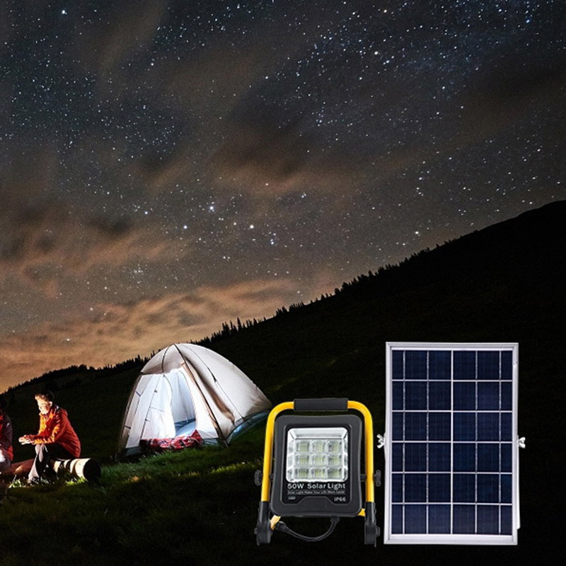 Aluminum Waterproof IP65 Portable SMD 50W All in One Solar LED Flood Light