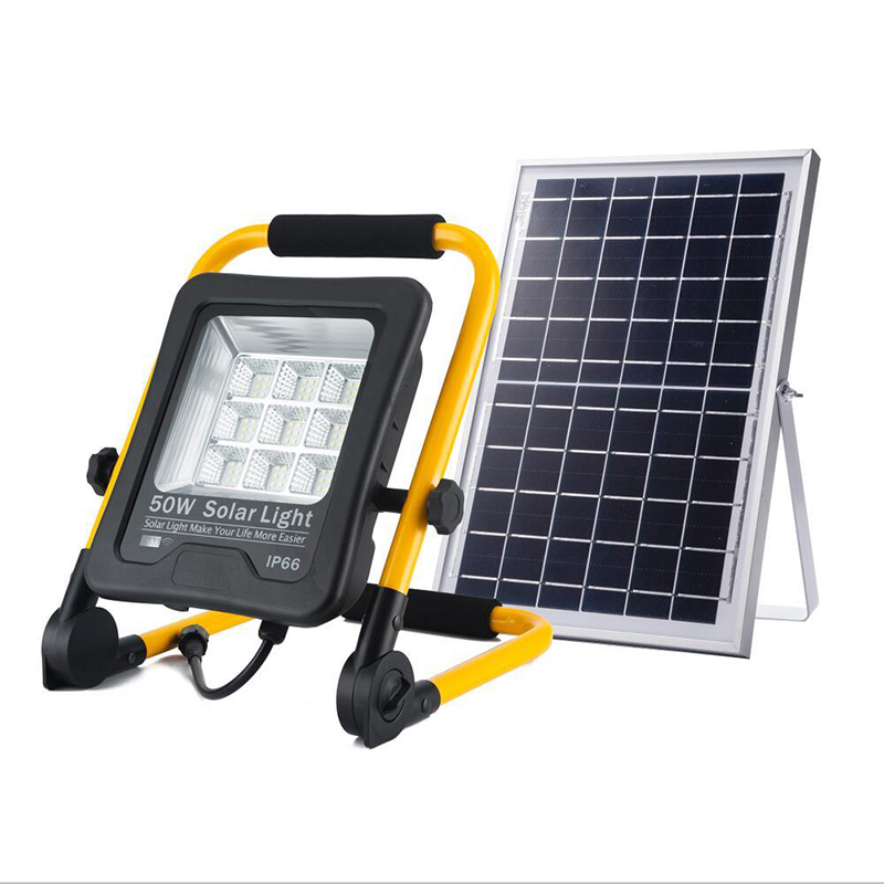Aluminum Waterproof IP65 Portable SMD 50W All in One Solar LED Flood Light