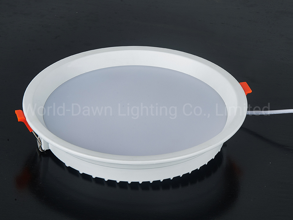 Recessed Bottom Emitting Round LED Ceiling Panel Light
