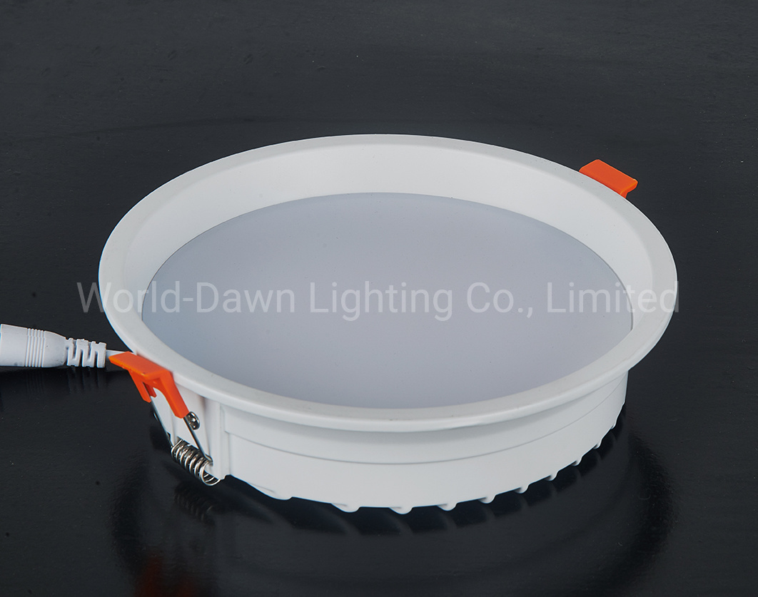 Ceiling Recessed & Bottom Emitting Round LED Panel Light