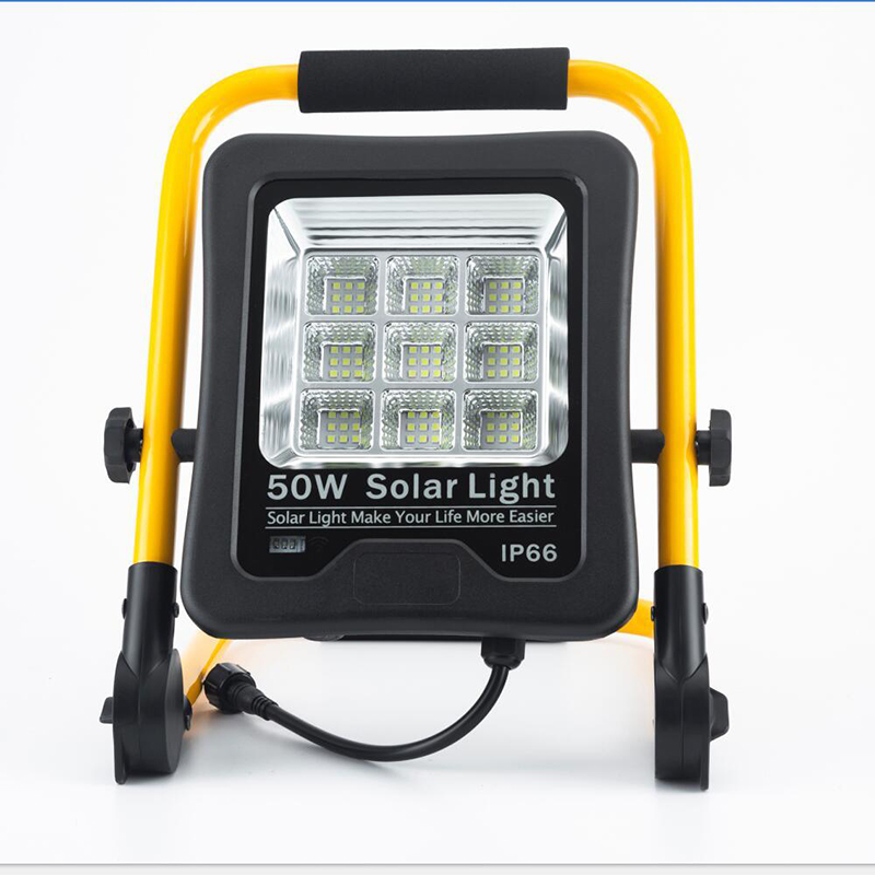 Aluminum Waterproof IP65 Portable SMD 50W All in One Solar LED Flood Light