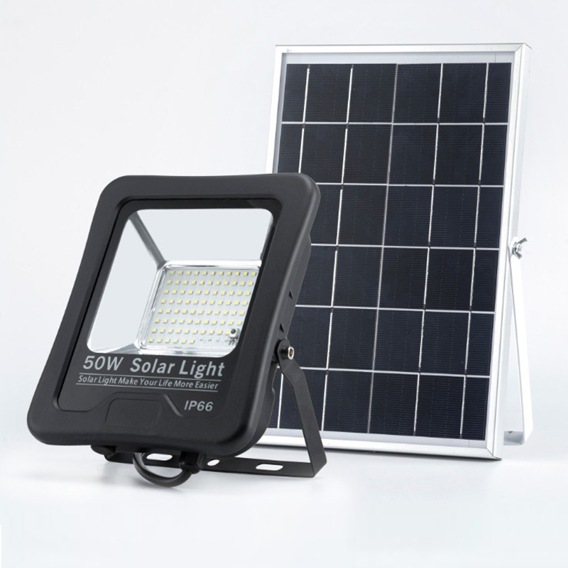 50W Hotsale Solar Panel Lamp IP65 Solar Outdoor Lighting SMD3030 LED Solar Flood Light with 2 Years Warranty
